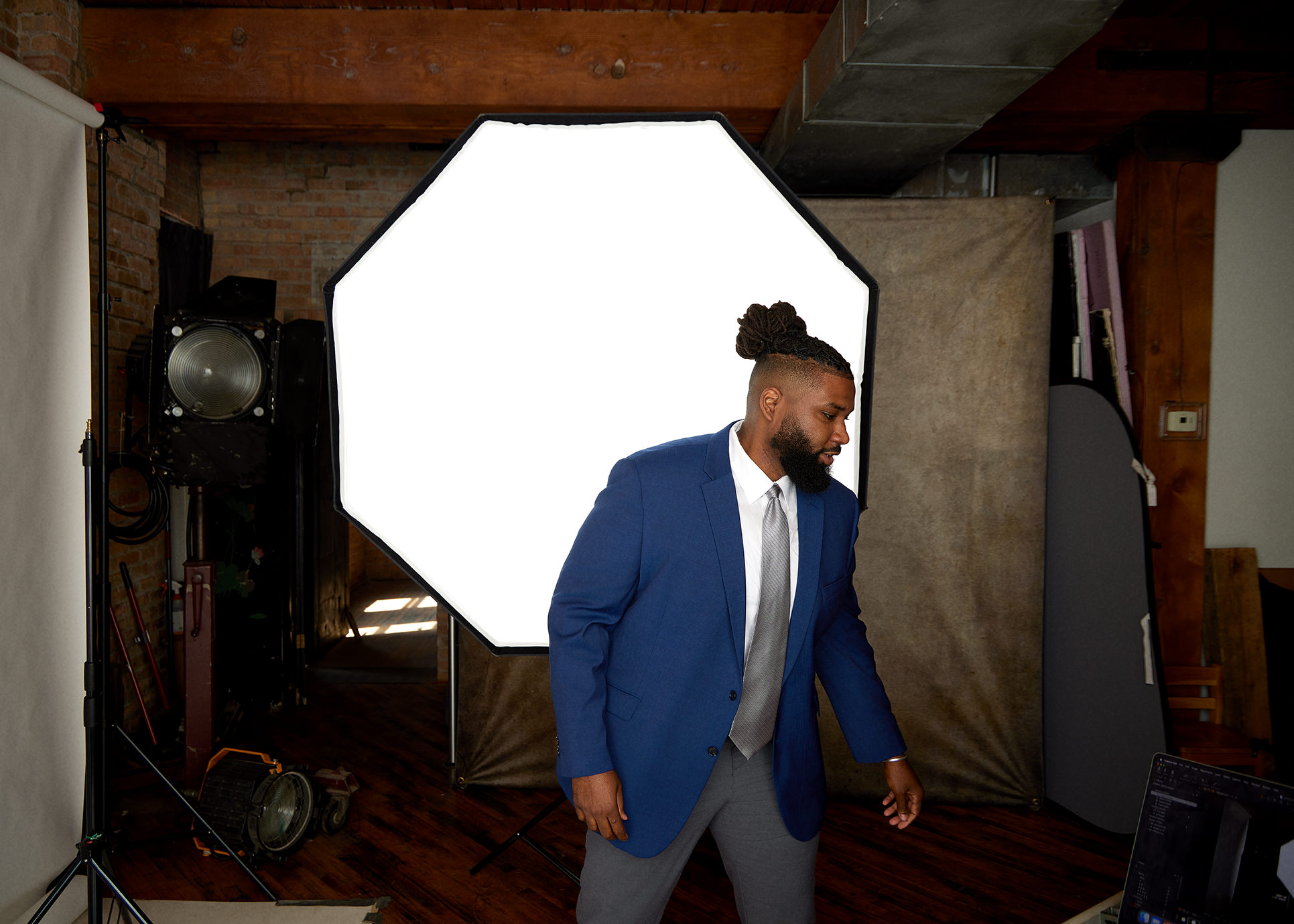 Professional headshot photography Chicago behind the scenes first capture