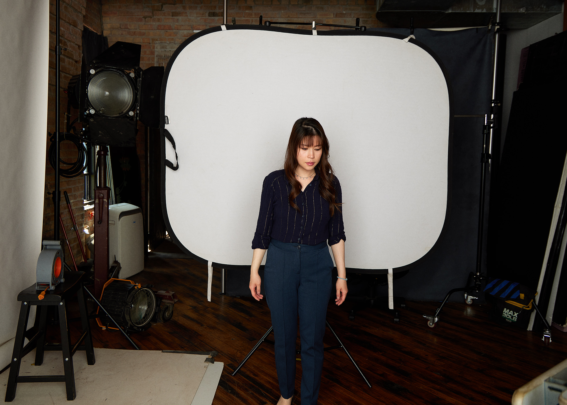 Professional Chicago headshot photography behind the scenes first shot