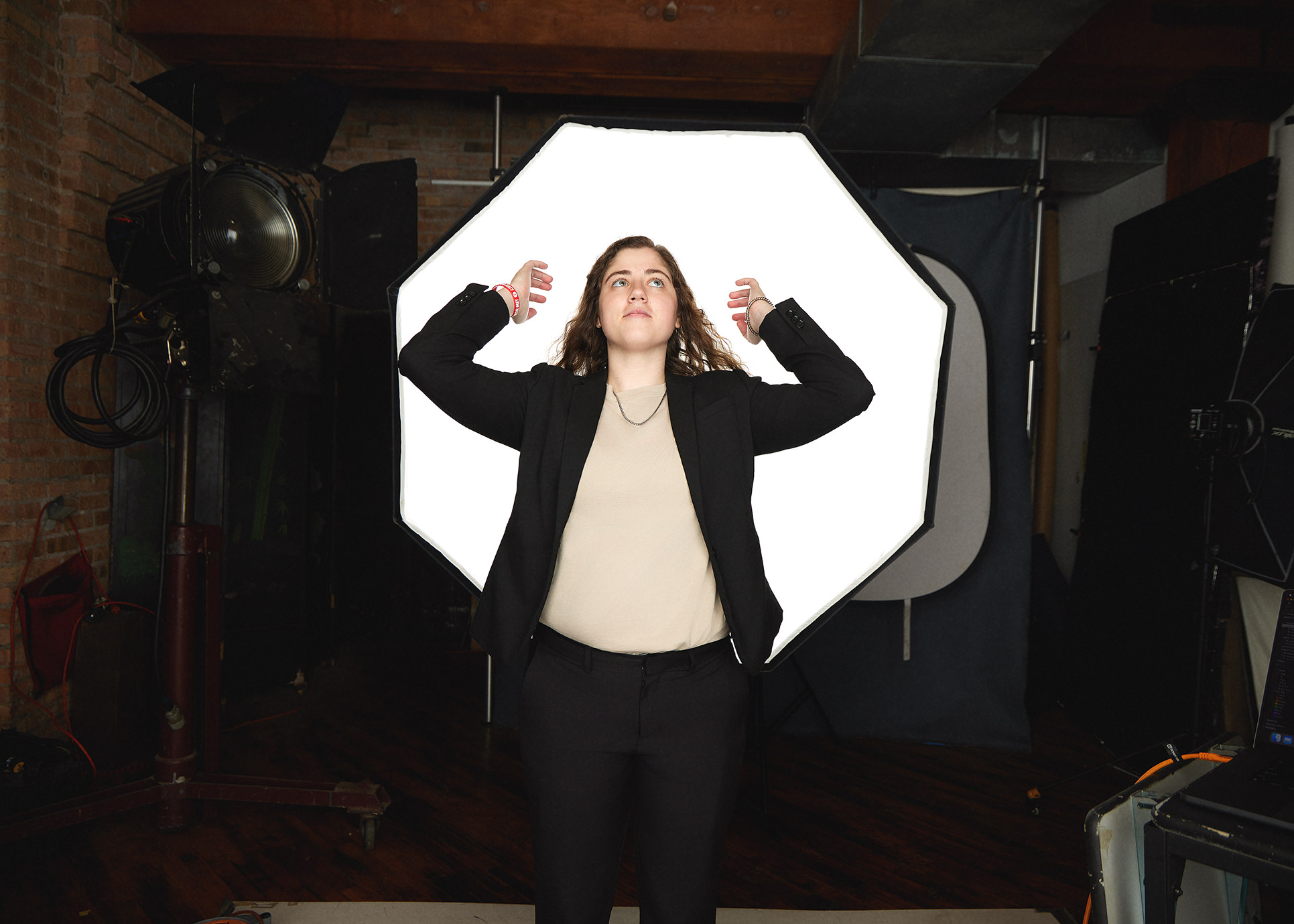 Chicago headshot photographer behind the scenes first shot session