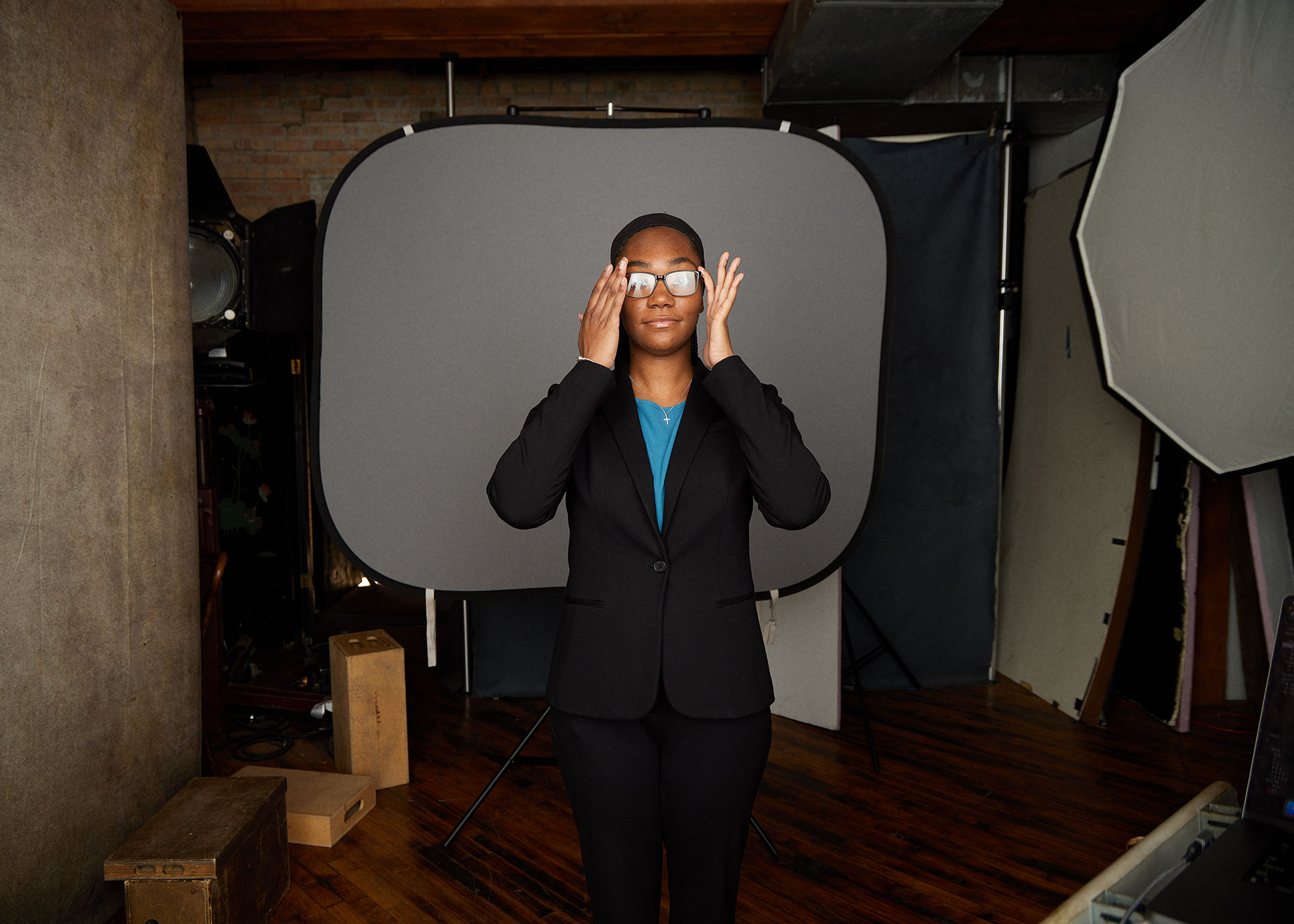 Professional Chicago headshot photography behind the scenes first shot