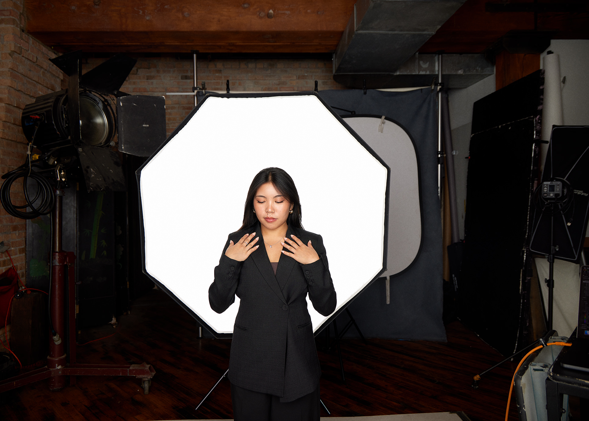 Chicago headshot photography behind the scenes session first capture