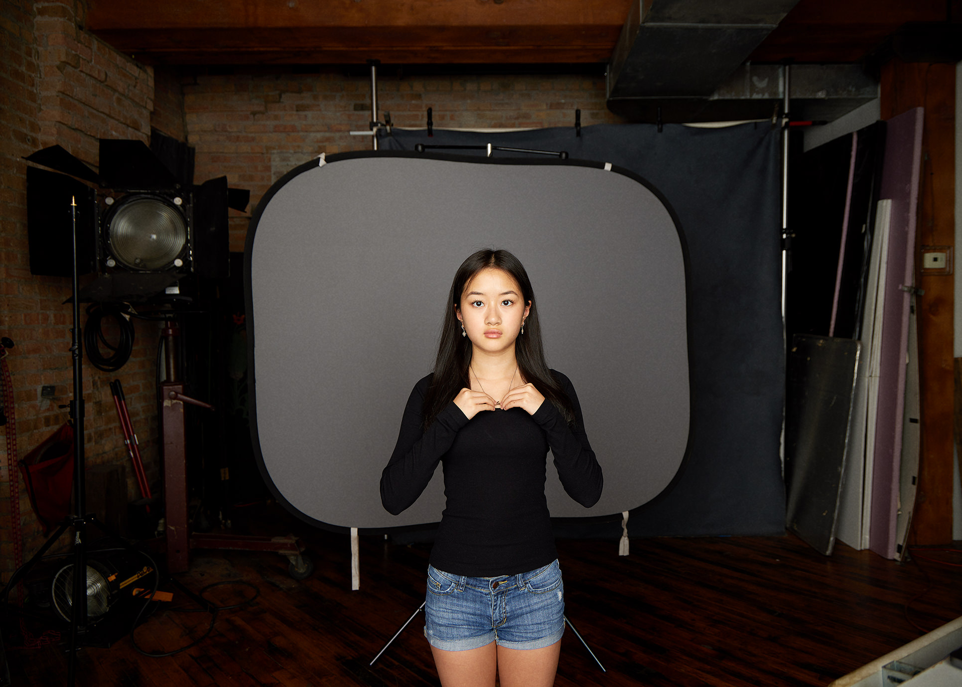 Chicago headshot photographer behind the scenes session start