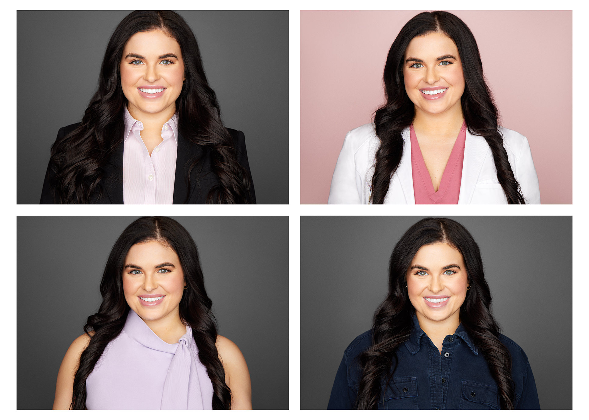 Chicago business corporate headshot photography multiple looks portfolio