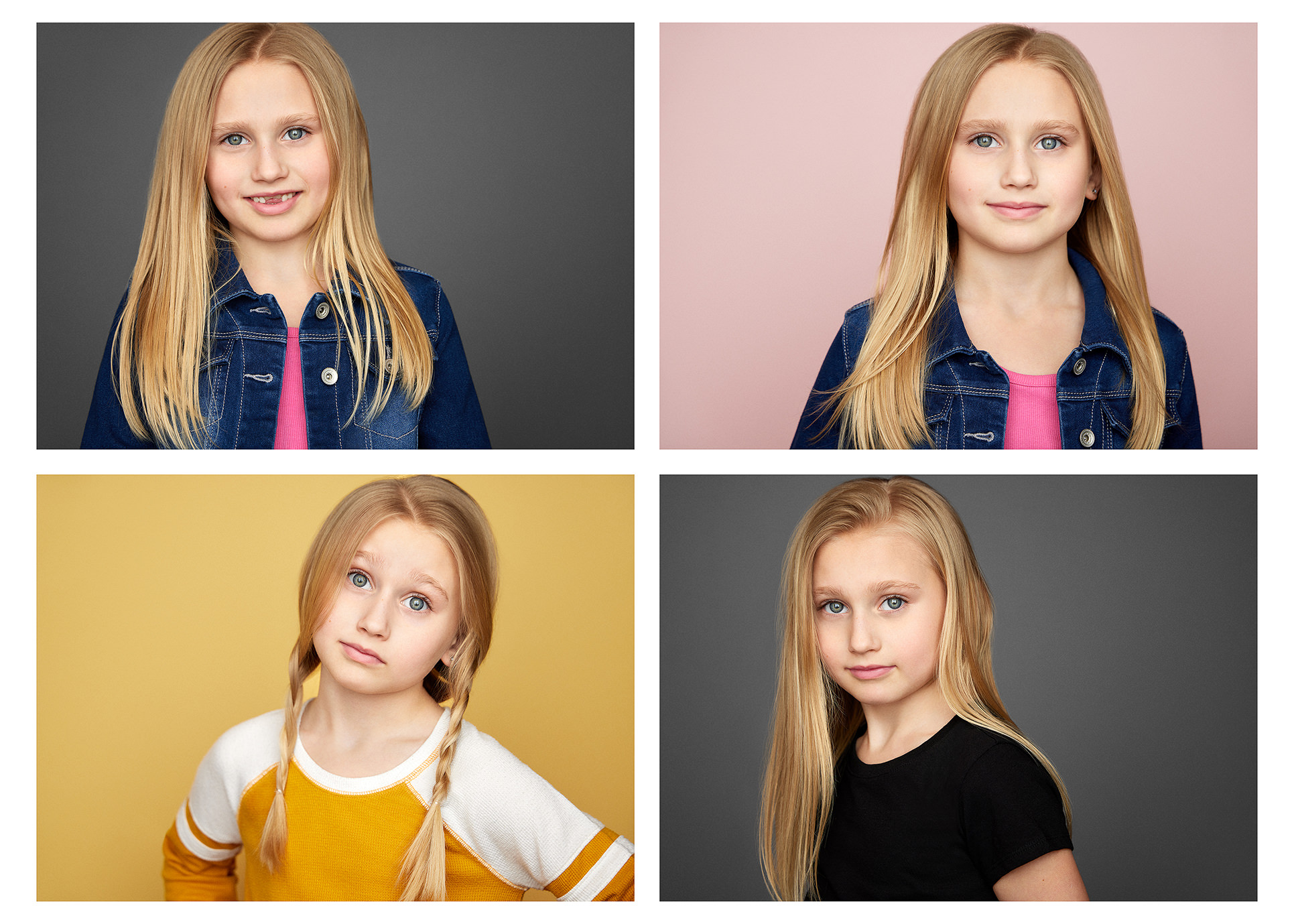 Chicago acting headshot photography multiple expressions actor portfolio