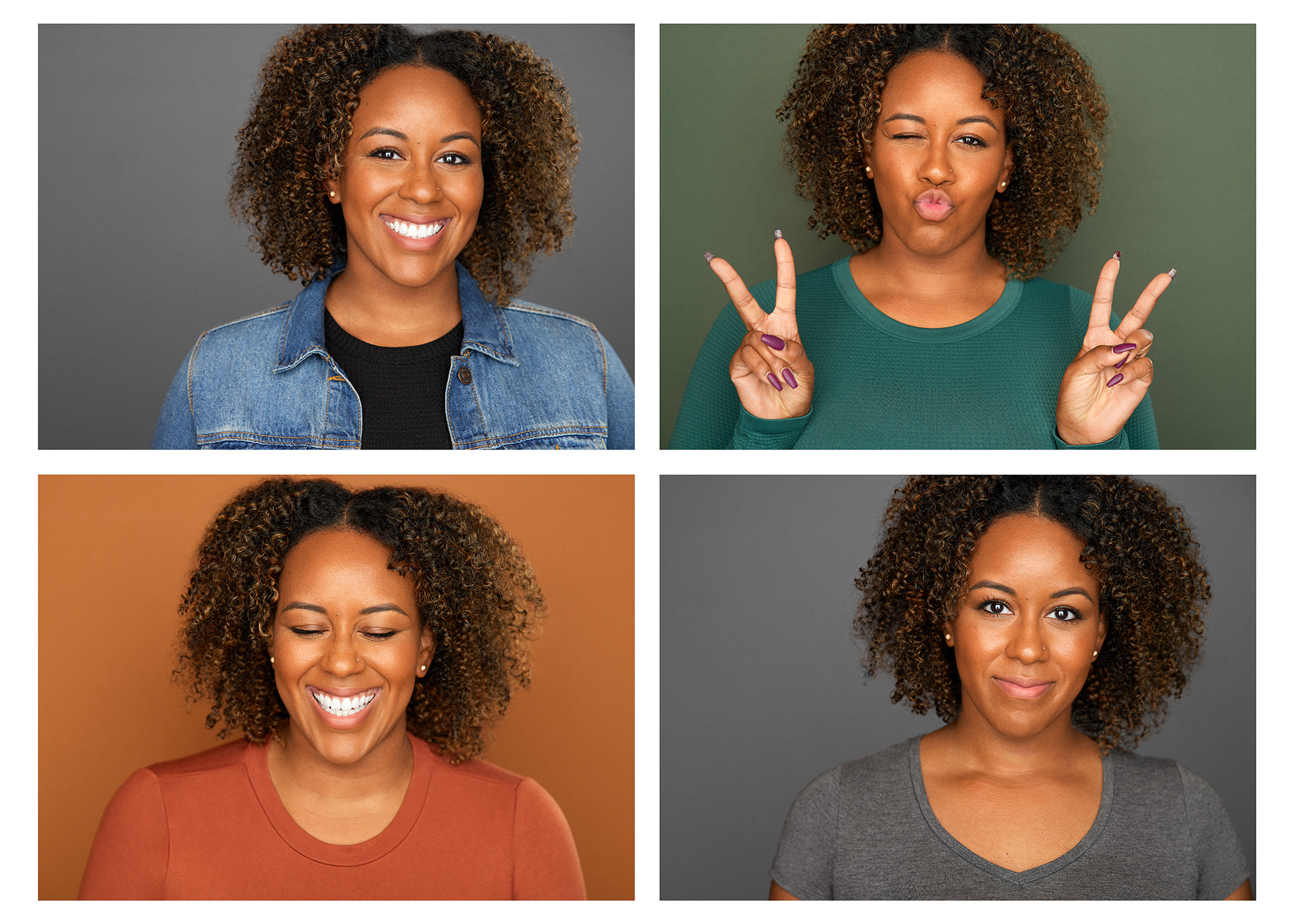 Chicago acting headshot photography actor multiple looks portfolio