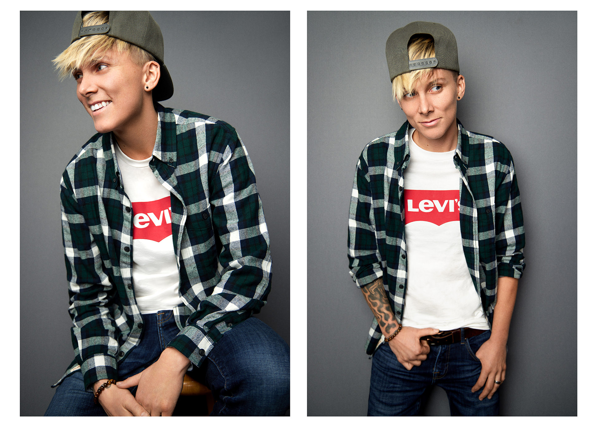 Professional acting headshot Chicago multiple styles portfolio