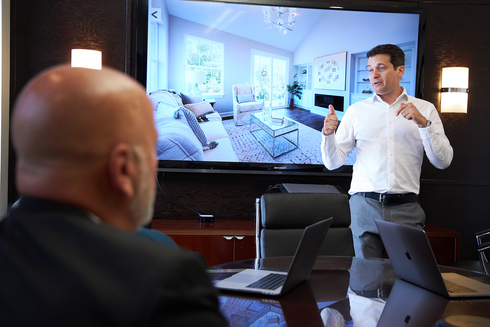 Chicago professional workplace business photography team in action - example 1